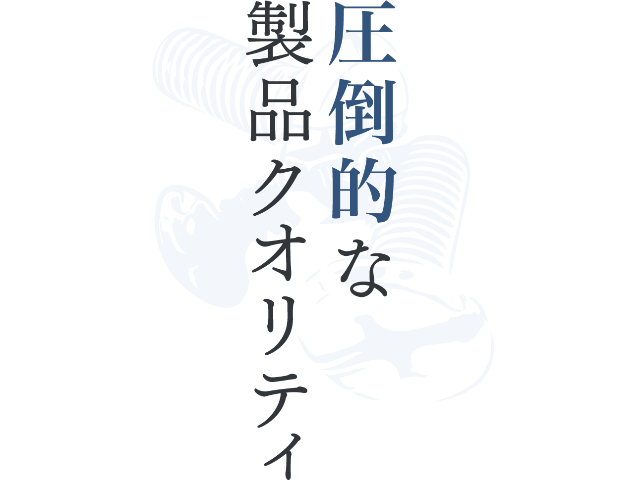 圧倒的な製品クオリティ